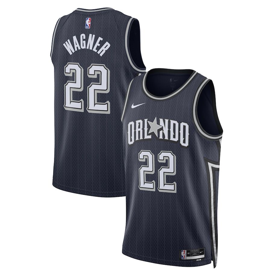 Men Orlando Magic 22 Franz Wagner Nike Navy City Edition 2023-24 Swingman NBA Jersey